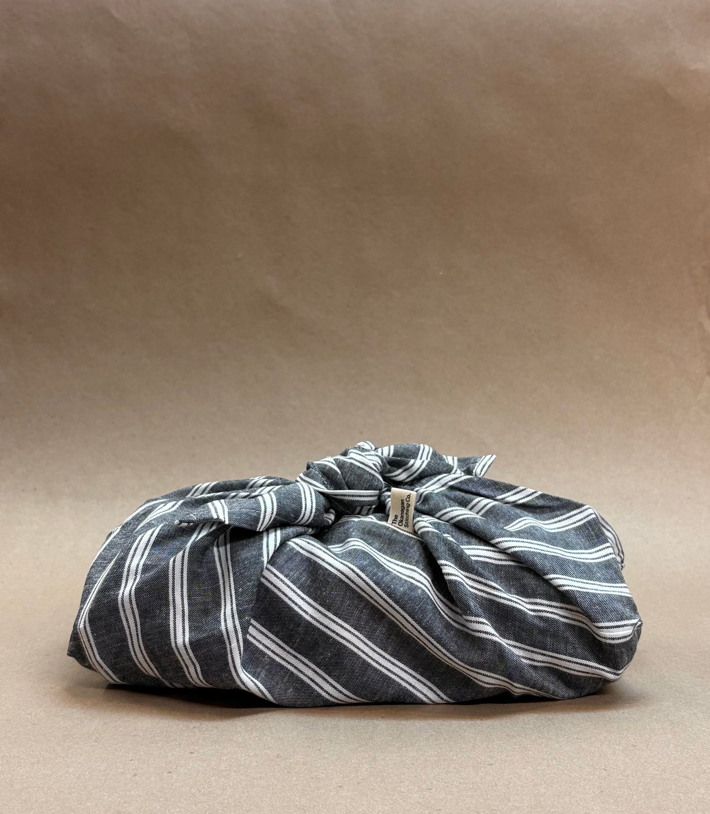 Charcoal Striped, Bento Bag