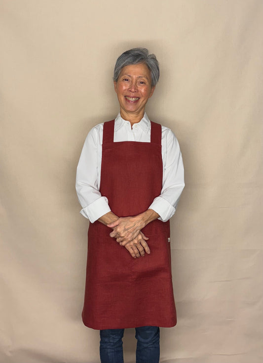 Merlot Red, Japanese Apron