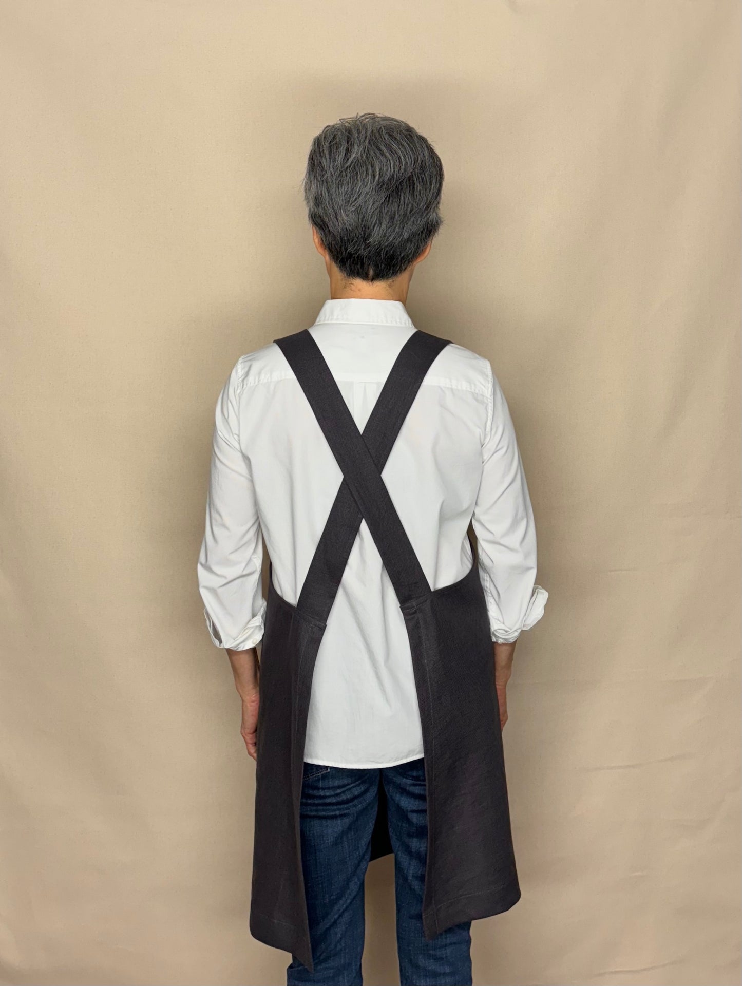 Charcoal, Japanese Apron