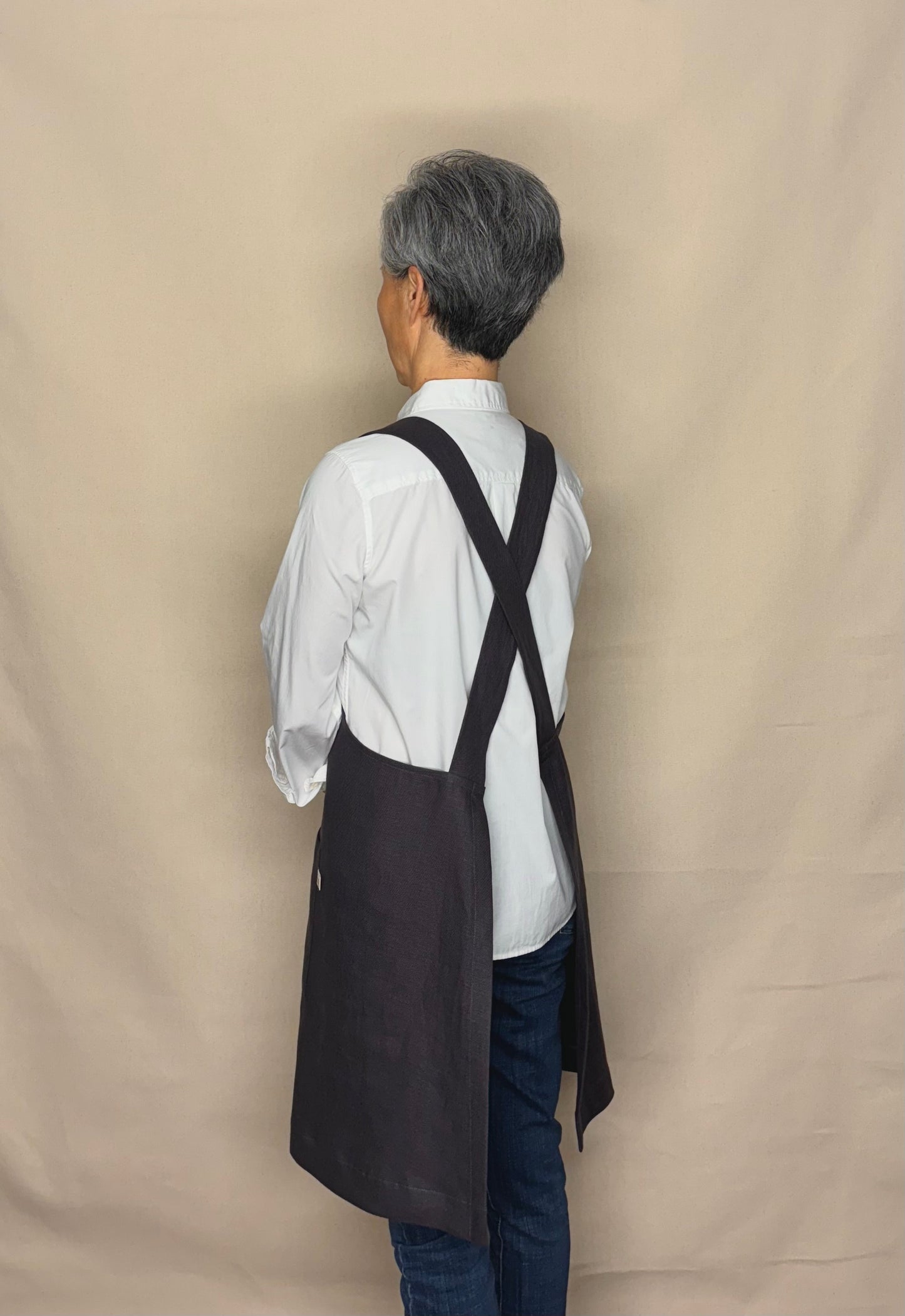 Charcoal, Japanese Apron