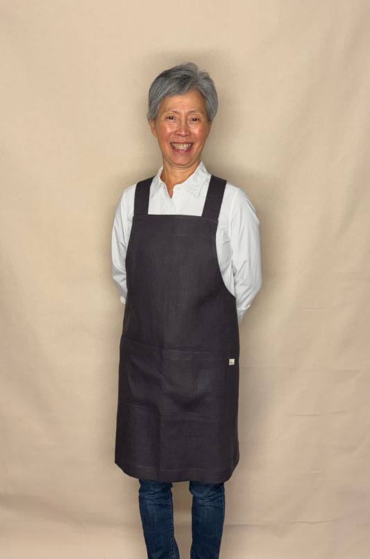 Charcoal, Japanese Apron