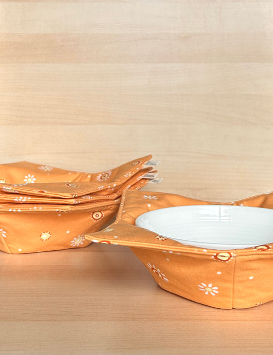 Orange Sun Microwaveable Bowl Holder