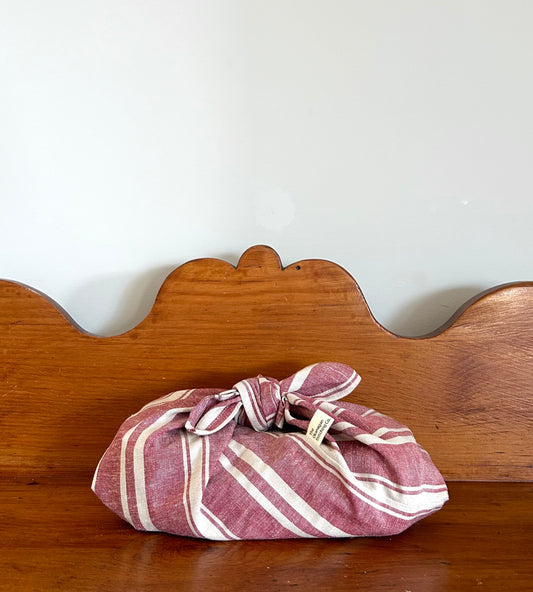 Red Striped, Bento Bag
