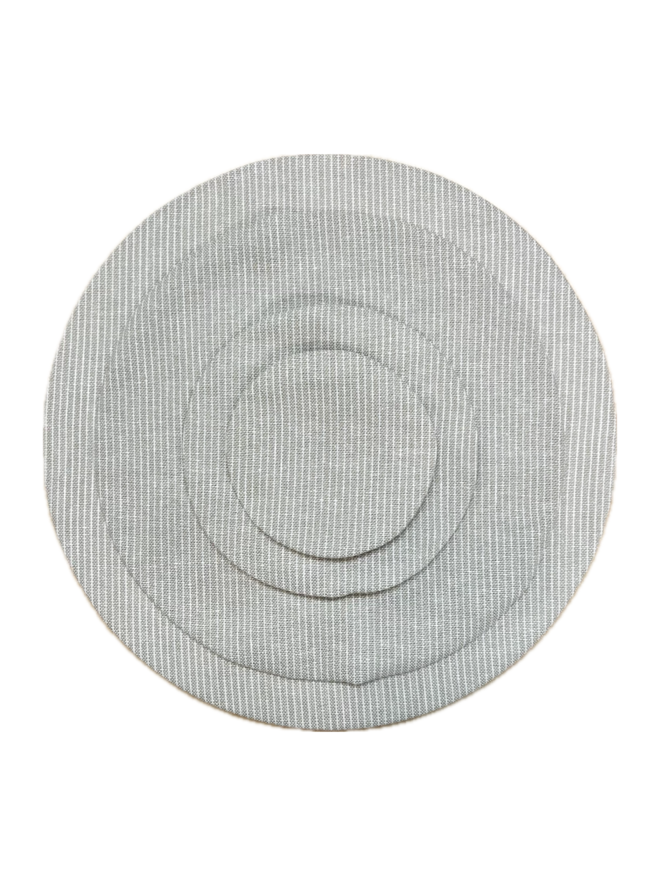 Bowl & Jar Cover Set, Oatmeal Stripe