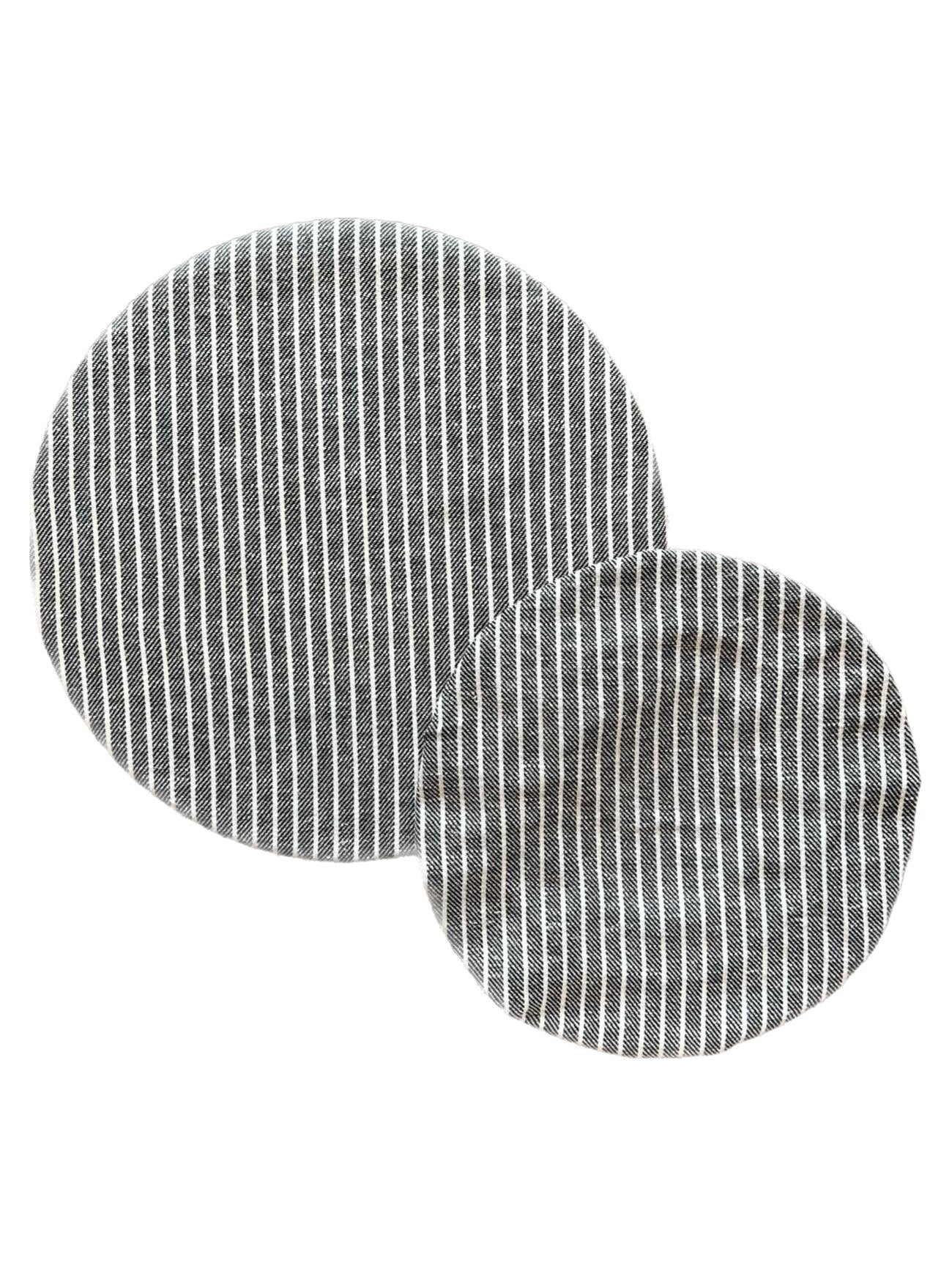 Charcoal Stripe, Bowl Cover