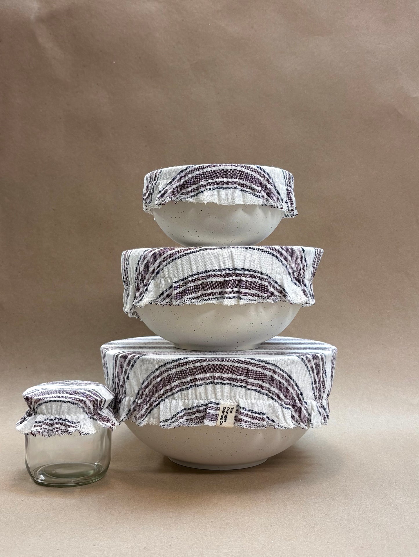 Bowl & Jar Cover Set, Nantucket Wine