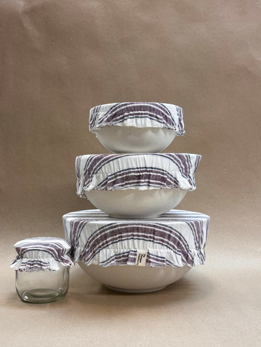 Bowl & Jar Cover Set, Nantucket Wine