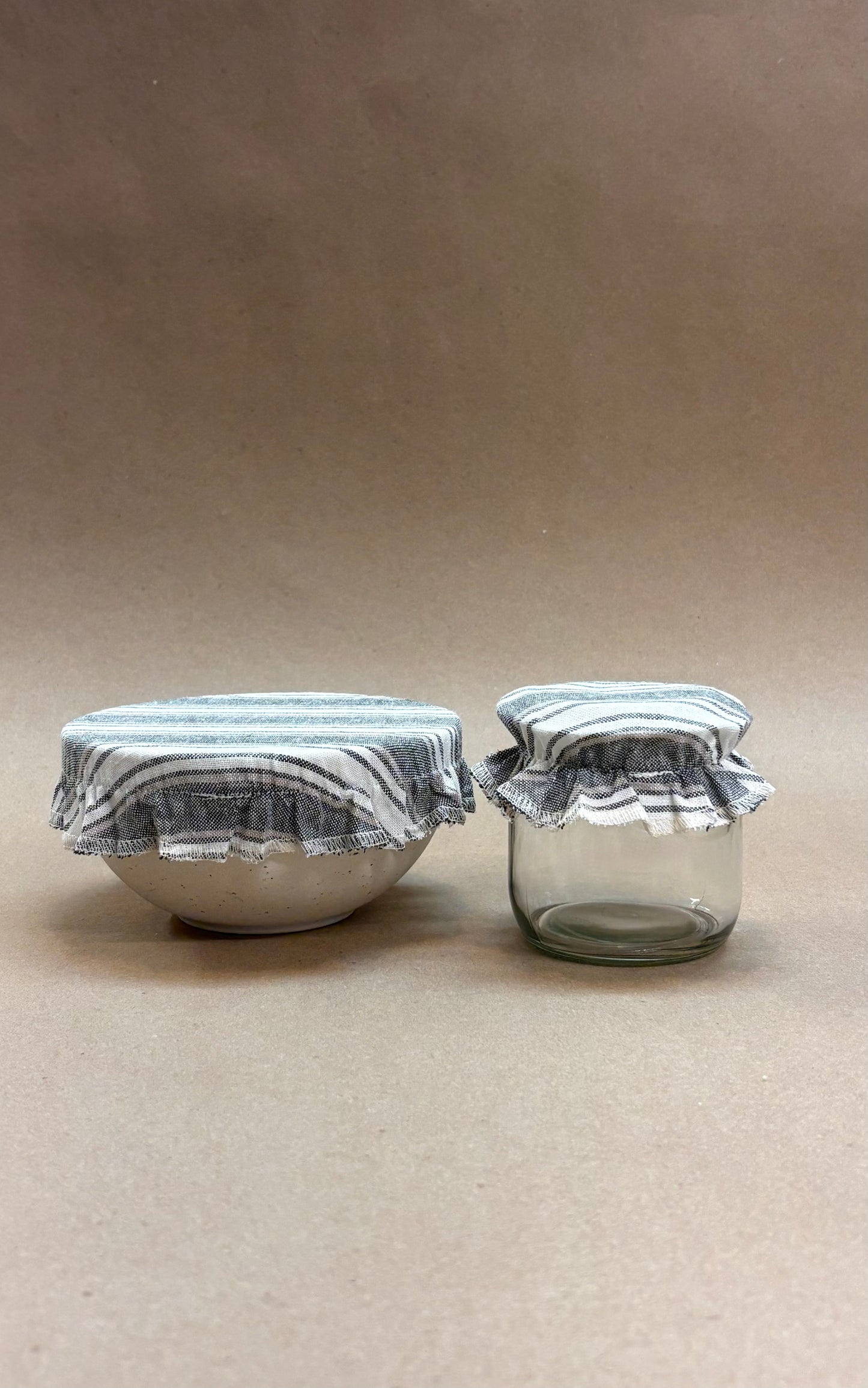 Nantucket Sage Stripe, Jar Covers
