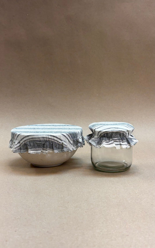 Nantucket Sage Stripe, Jar Covers