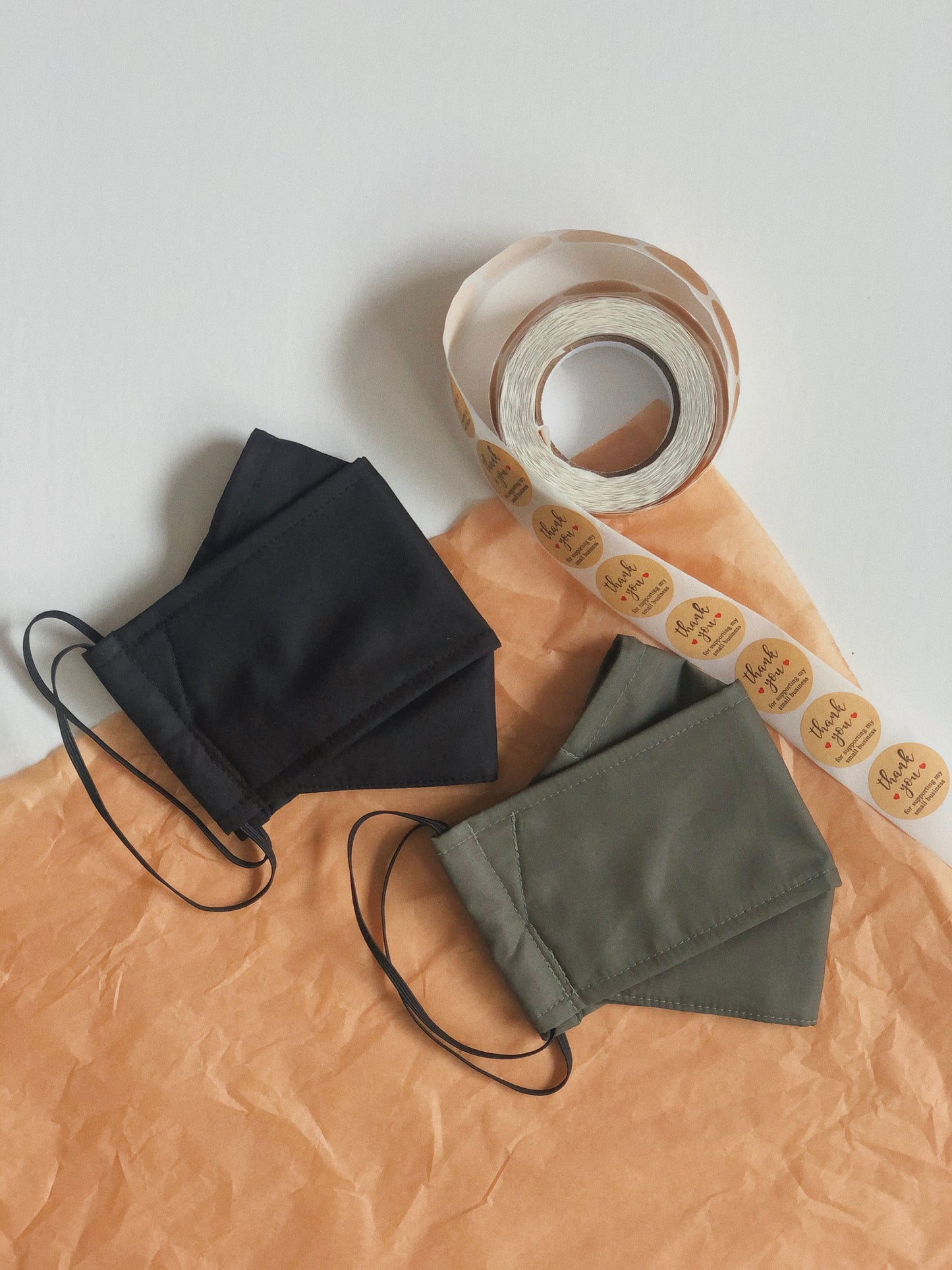 Black, Reusable Face Mask [2-layers]