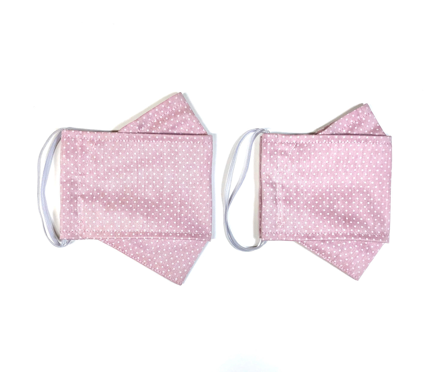 Pink Polka Dot, Reusable Face Mask [2-layers]