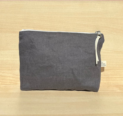 Charcoal, Zip Pouch