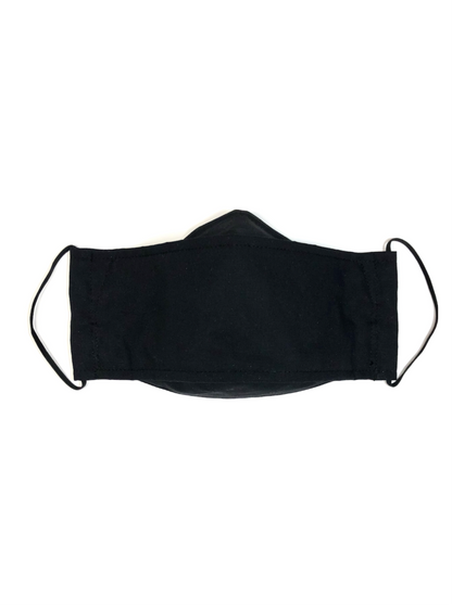 Black, Child's Reusable Face Mask [3-layers]