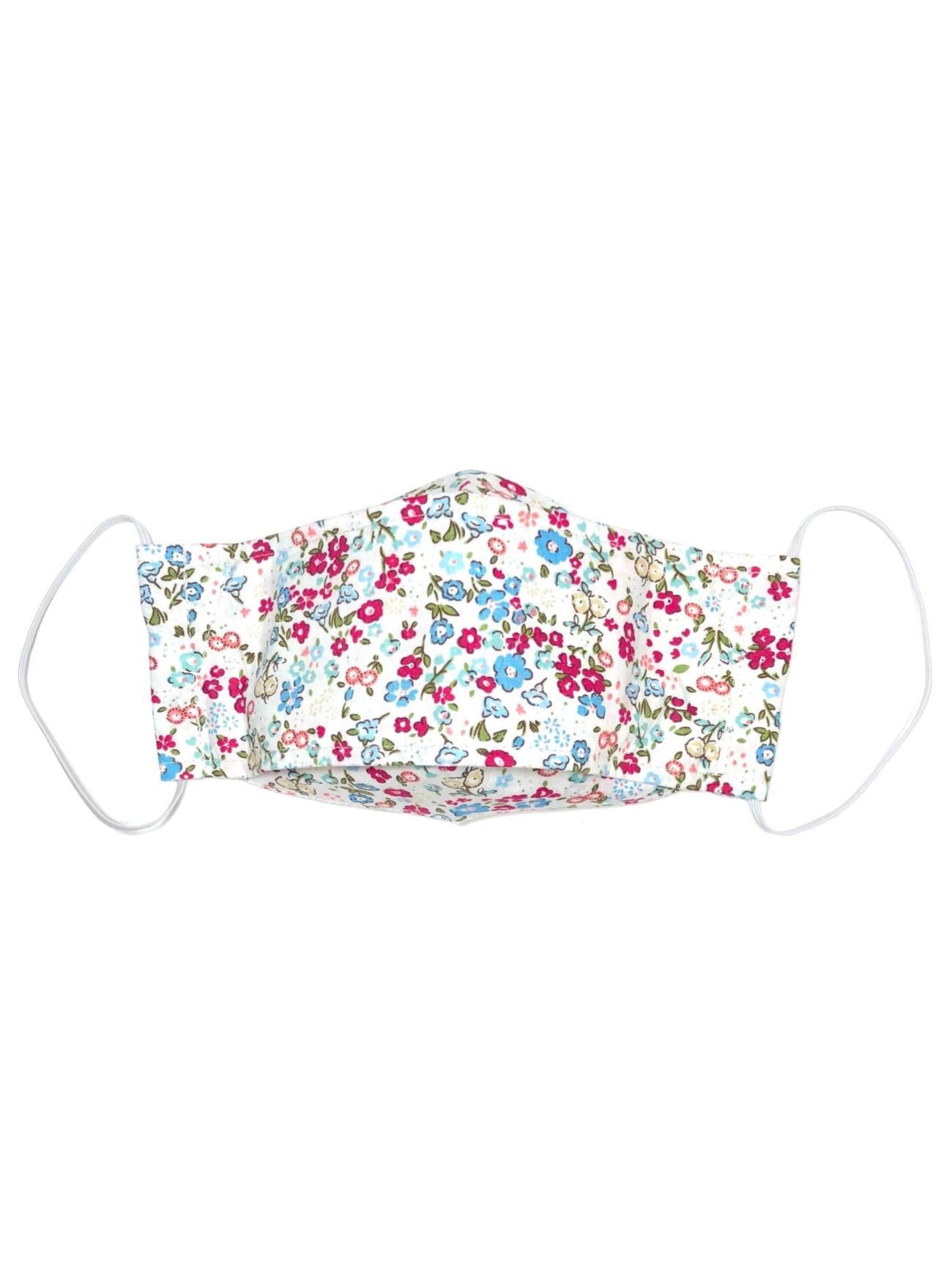 Funky Floral, Child's Reusable Face Mask [3-layers]