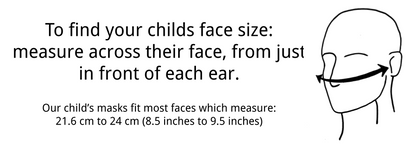 Yellow Bandana, Child's Reusable Face Mask [2-layers]