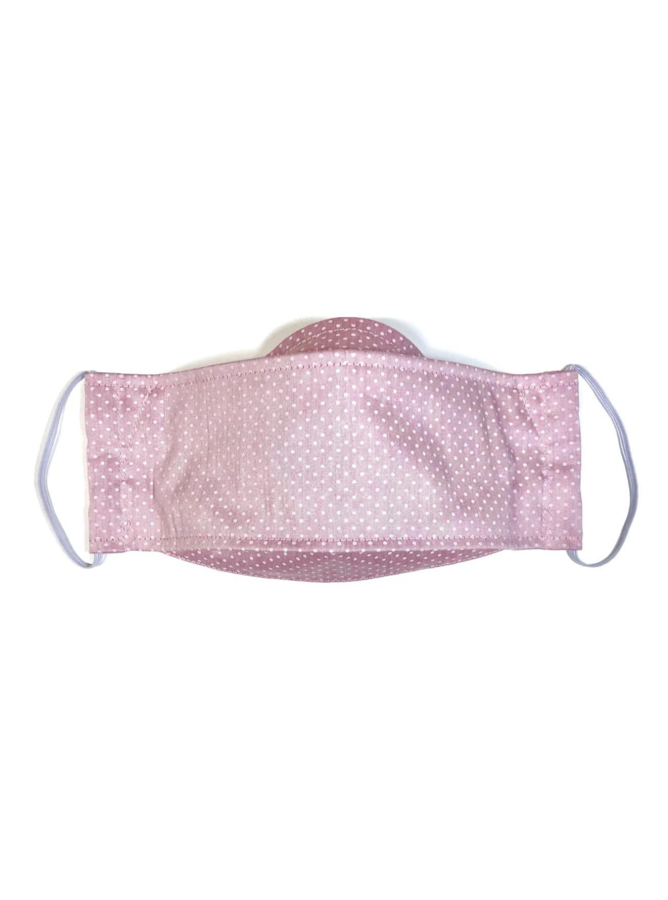 Pink Polka Dot, Reusable Face Mask [3-layers]