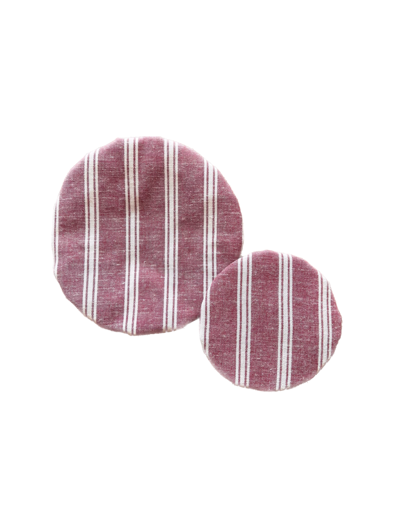 Beeswax Jar Covers, Red Stripe
